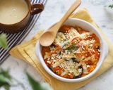 やみつき♡茄子トマトのオートミールドリア作り方8写真