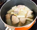 鶏がらスープでぶり大根作り方7写真