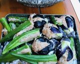 小茄子と夏野菜の肉詰めびたし作り方3写真