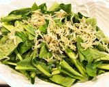栄養たっぷり！サラダ小松菜のしらすサラダ作り方5写真