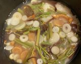 干し貝柱と山菜の炊き込みおこわ(1合)作り方3写真
