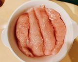 【簡単副菜】ささみとみょうがの梅肉和え作り方2写真