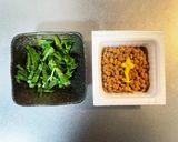 大葉と納豆の和風パスタ作り方1写真