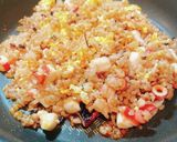 タコで！たんぱく質炒飯♡アンチョビ風味作り方5写真