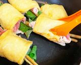 食欲ない　作りたくない　手抜　肉きつね巻作り方7写真