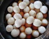 うずらの卵で煮卵♪作り方3写真