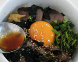 かつおの焼き海苔の中華風づけ丼作り方2写真