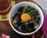 かつおの焼き海苔の中華風づけ丼作り方3写真