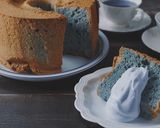天然ハーブの青いシフォンケーキ作り方22写真