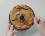 天然ハーブの青いシフォンケーキ作り方20写真