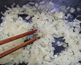カレーハンバーグ目玉焼きレモントマトのせ作り方2写真