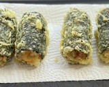 ちくわのぐるぐる磯辺揚げ＊梅しそとチーズ作り方6写真