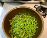ほうれん草のクリームパスタ クルミ添え作り方7写真