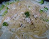 フライパンだけで♪クリームパスタ作り方7写真