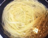 混ぜるだけ!鯖缶パスタ作り方1写真