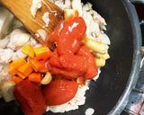 圧力鍋１つで豚肉とごぼうのトマト煮込み作り方6写真