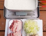 キャンプメシ*葱と豚バラ肉の炊き込みご飯作り方2写真