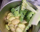 赤そら豆とブロッコリーのアーリオオーリオ作り方1写真