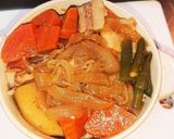 超簡単！肉じゃがカレーチーズ焼き！！作り方3写真