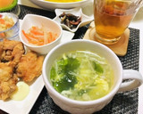 今日のおかずは唐揚げメインの夕飯メニュー作り方2写真