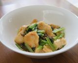 15分で食卓へ＊むね肉と小松菜の炒めもの作り方7写真