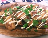 照り焼きチキンマヨしそレモン(*^^*)作り方5写真