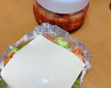 ♡キムチとそら豆♡の簡単マヨチーズ焼き作り方5写真