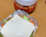 ♡キムチとそら豆♡の簡単マヨチーズ焼き作り方5写真
