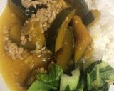 南瓜とミンチ煮物作り方5写真