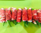 おろしのたれ＊オクラとエリンギの牛肉巻き作り方3写真