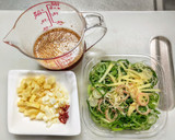 冷凍水餃子をセロリたれとネギたれで作り方2写真