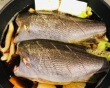 イサキの煮付け＊生卵を添えてすき焼き風に作り方2写真
