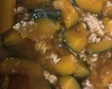 南瓜とミンチ煮物作り方4写真