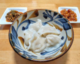 冷凍水餃子をセロリたれとネギたれで作り方6写真