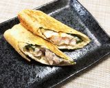 サラダチキンの梅しそチーズ　稲荷巻き作り方10写真
