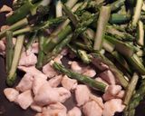 鶏肉とアスパラガスの炒めもの作り方5写真