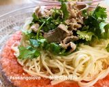 ピンクおろしのさっぱり野菜たっぷり麺作り方5写真