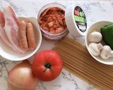 カンタン旨い！豚キムナポリタン作り方1写真