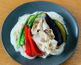 豚しゃぶとなすはこれ！夏野菜のっけ素麵作り方9写真