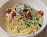 鶏とトマトの冷製パスタ作り方9写真