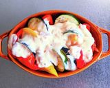 夏野菜のカルボナーラグラタン作り方4写真