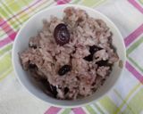 母が作る赤い空豆ご飯作り方8写真
