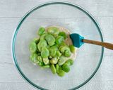 そら豆のごま味噌クリームチーズ和え作り方3写真