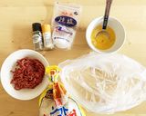 ワッパー風うま辛ホットサンド★手作りパテ作り方4写真