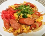 超簡単！玉子とウインナーのオイスター炒め作り方6写真