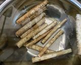 豚バラとごぼうの昆布巻き作り方3写真