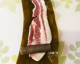 豚バラとごぼうの昆布巻き作り方5写真