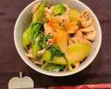 セロリ豚丼作り方6写真