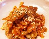 カリカリ鶏皮とキムチのおつまみ作り方6写真