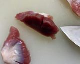 作り置きおつまみ〜砂肝と春雨のピリ辛冷菜作り方1写真